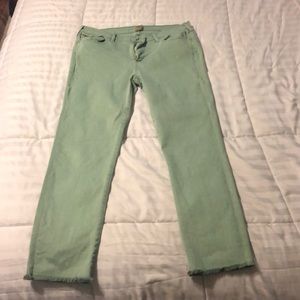 Used True Religion cropped jeans.